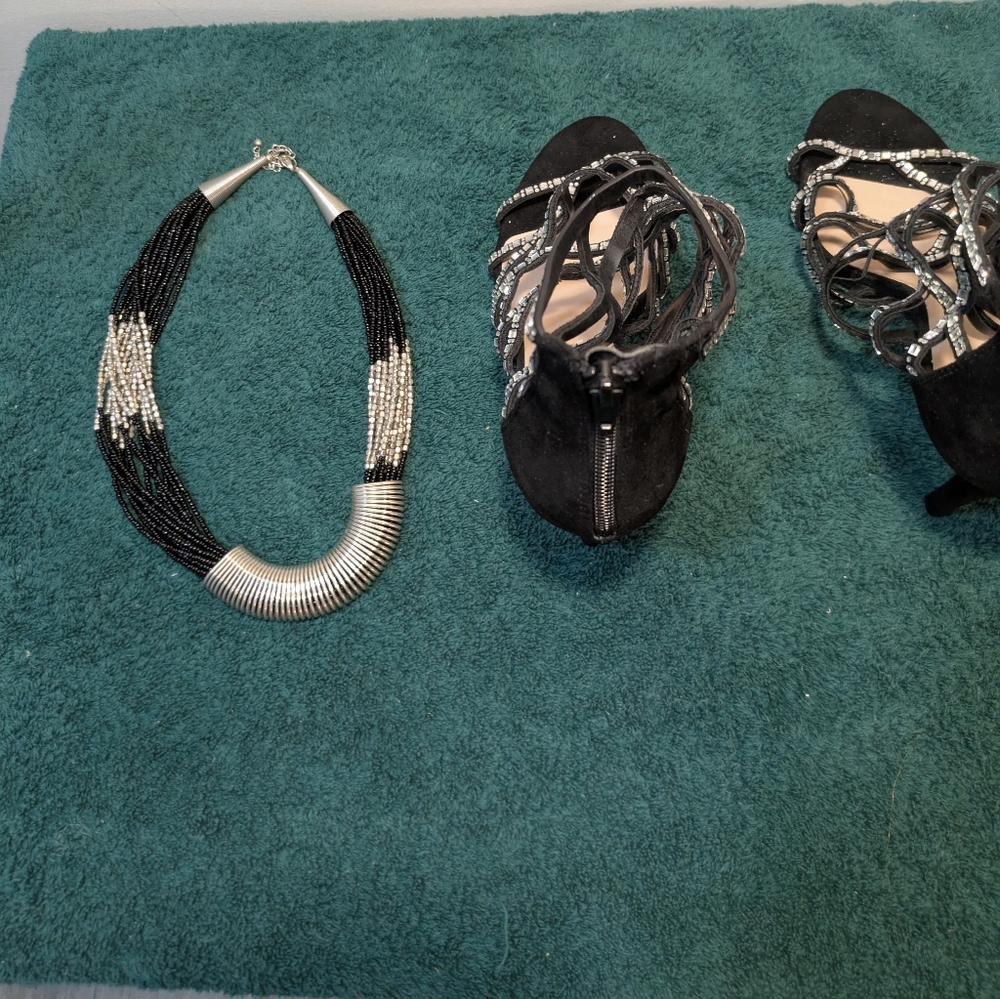 Bundle Necklace And Aldo Stilletto 4 inch Heels